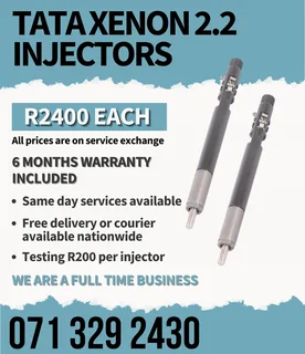 Tata Xenon 2.2 Injectors For Sale With Warranty On