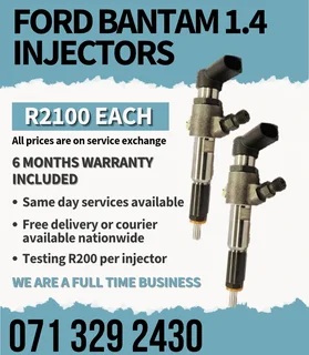 Ford Bantam 1.4 Diesel Injectors For Sale With Warranty