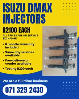Isuzu Dmax Injectors For Sale With Warranty
