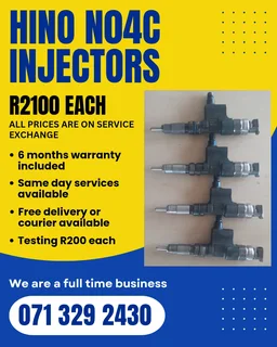 Hino N04c Injectors For Sale With Warranty On