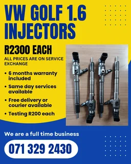 Vw Golf 1.6 Diesel Injectors For Sale With Warranty