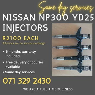 Nissan Np300 Yd25 Diesel Injectors For Sale With Warranty