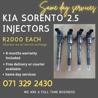 Kia Sorento 2.5 Diesel Injectors For Sale With Warranty