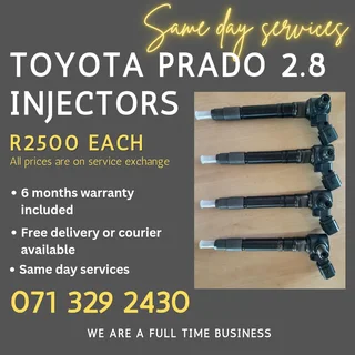 Toyota Prado 2.8 Injectors For Sale With Warranty
