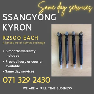 Ssangyong Kyron 2.0 Diesel Injectors For Sale With Warranty