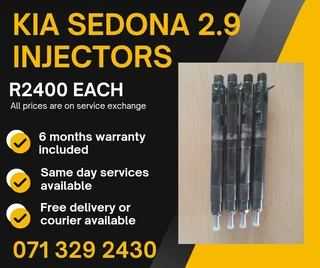 Kia Sedona 2.9 Injectors For Sale With Warranty