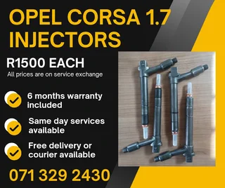 Opel Corsa 1.7 Injectors For Sale With Warranty