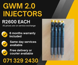 Gwm Steed 2.0 Injectors For Sale With Warranty