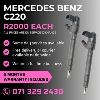 Mercedes Benz C220 Diesel Injectors For Sale With Warranty