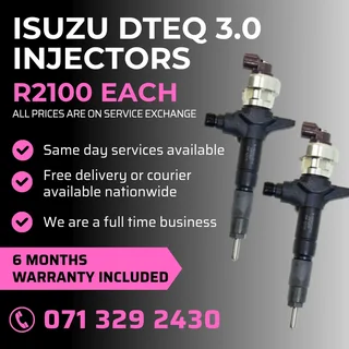 Isuzu Dteq 3.0 Injectors For Sale With Warranty