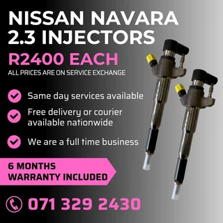 Nissan Navara 2.3 Diesel Injectors For Sale With Warranty