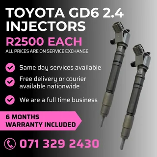 Toyota Gd6 2.4 Injectors For Sale With Warranty