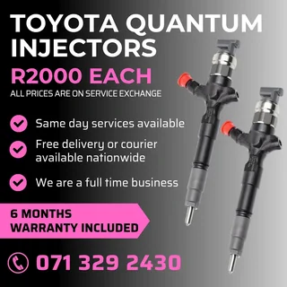 Toyota Quantum 2kd Injectors For Sale With Warranty