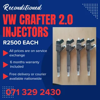 Vw Crafter 2.0 Diesel Injectors For Sale With Warranty
