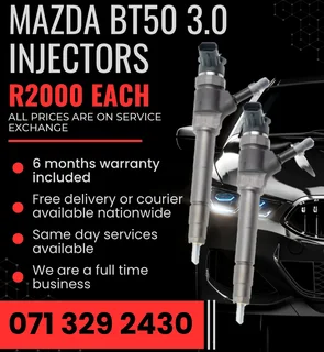 Mazda Bt50 3.0 Diesel Injectors For Sale With Warranty