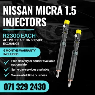 Nissan Micra 1.5 Diesel Injectors For Sale With Warranty