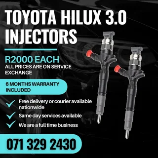 Toyota Hilux 3.0 Injectors For Sale With Warranty