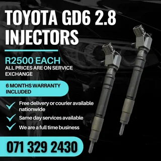 Toyota Gd6 2.8 Injectors For Sale With Warranty
