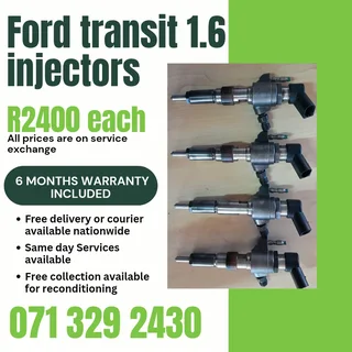Ford Transit 1.6 Injectors For Sale With Warranty