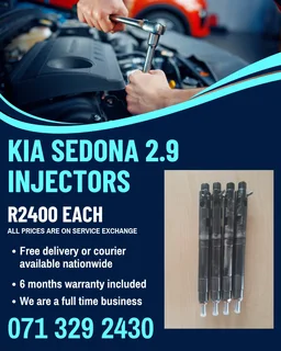 Kia Sedona 2.9 Injectors For Sale With Warranty