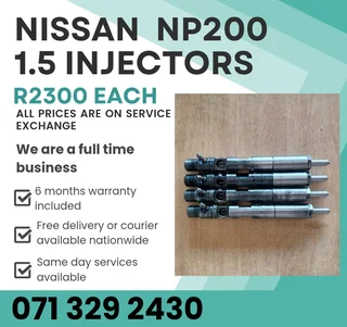 Nissan Np200 1.5 Diesel Injectors For Sale With Warranty