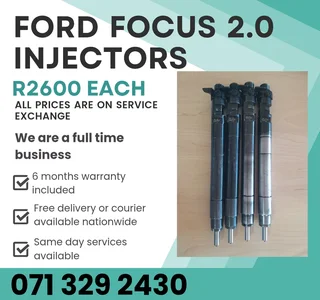 Ford Focus 2.0 Injectors For Sale With Warranty On