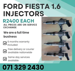 Ford Fiesta 1.6 Injectors For Sale With Warranty