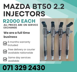 Mazda Bt50 2.2 Diesel Injectors For Sale With Warranty