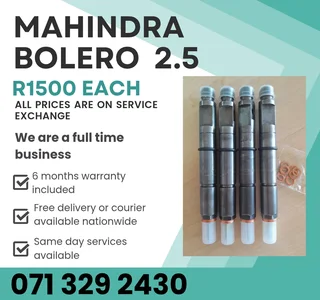 Mahindra Bolero 2.5 Injectors For Sale With Warranty On