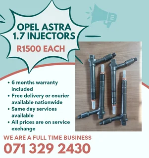 Opel Astra 1.7 Injectors For Sale With Warranty On