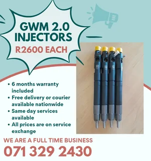 Gwm Steed 2.0 Injectors For Sale With Warranty
