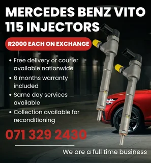Mercedes Benz Vito 115 Diesel Injectors For Sale With Warranty On