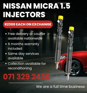 Nissan Micra 1.5 Diesel Injectors For Sale With Warranty On
