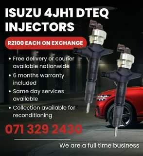 Isuzu Dteq 3.0 Injectors For Sale With Warranty On