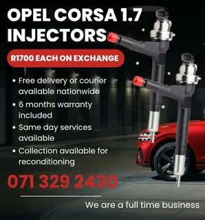 Opel Corsa 1.7 Injectors For Sale With Warranty