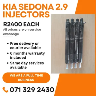 Kia Sedona 2.9 Injectors For Sale With Warranty