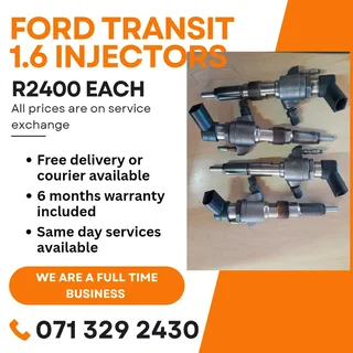 Ford Transit 1.6 Injectors For Sale With Warranty
