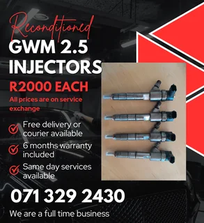 Gwm 2.5 Injectors For Sale With Warranty