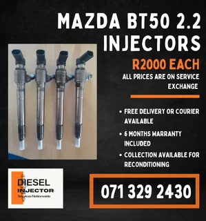 Mazda Bt50 2.2 Diesel Injectors For Sale With Warranty