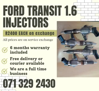 Ford Transit 1.6 Injectors For Sale With Warranty
