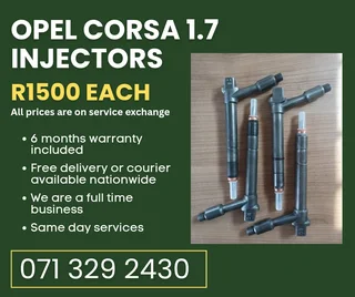 Opel Corsa 1.7 Injectors For Sale With Warranty