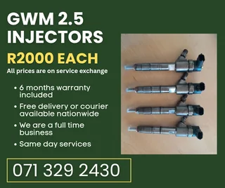 Gwm 2.5 Injectors For Sale With Warranty On