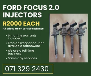 Ford Focus 2.0 Injectors For Sale With Warranty On