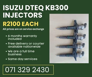 Isuzu Dteq Kb300 Injectors For Sale With Warranty On