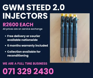 Gwm Steed 2.0 Injectors For Sale With Warranty On
