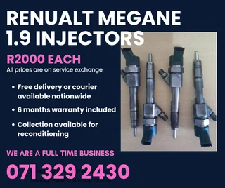 Renualt Megane 1.9 Injectors For Sale With Warranty