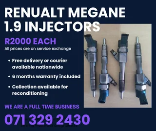 Renualt Megane 1.9 Injectors For Sale With Warranty On