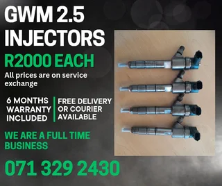 Gwm 2.5 Injectors For Sale With Warranty On