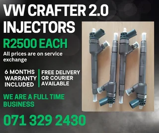 Vw Crafter 2.0 Diesel Injectors For Sale With Warranty