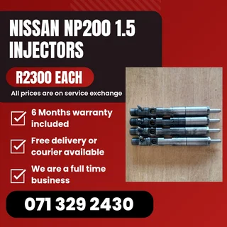 Nissan Np200 1.5 Diesel Injectors For Sale With Warranty On